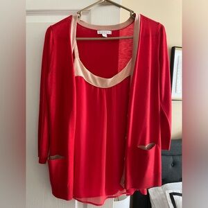 New York & Company Sweater ~ Cami Set